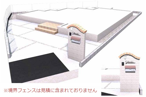 オープン外構プラン図""