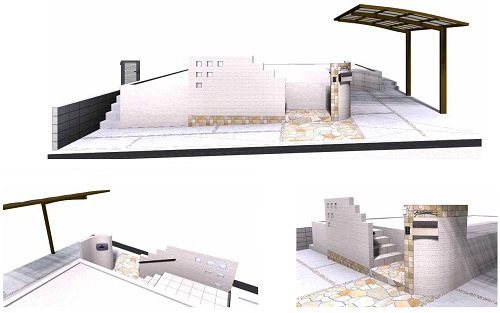 外構プラン図　９０万円台